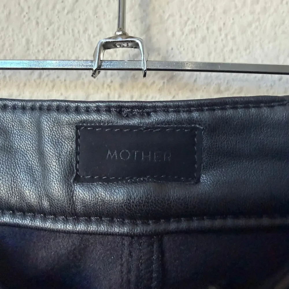 Mother The Insider Ankle in Faux Show Black Size 29 - Picture 4 of 8